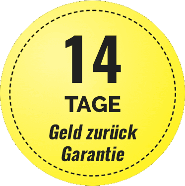 14 Tage Geld-zurück-Garantie