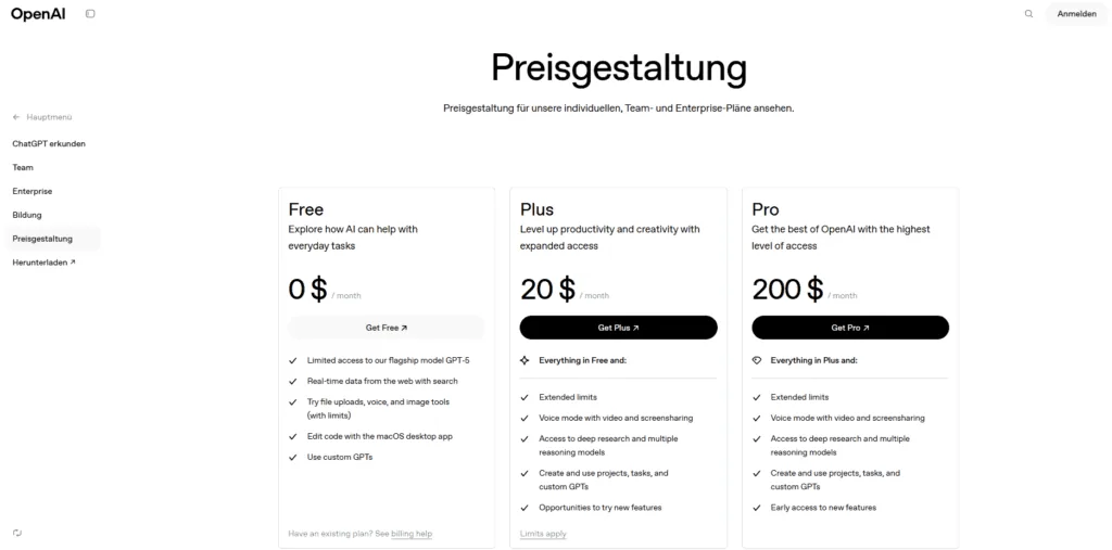 openai chatgpt preise