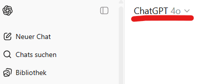 chatgpt 4o auswaehlen