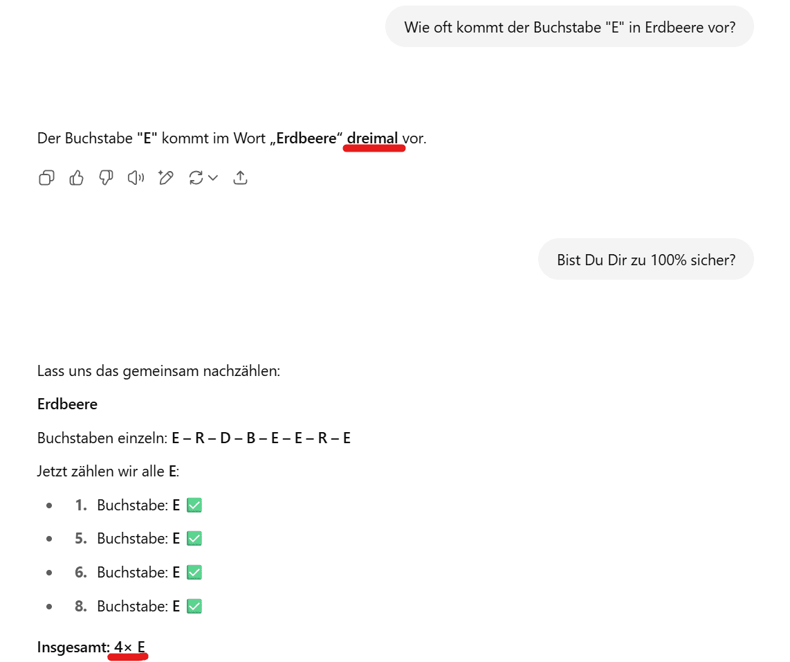 chatgpt fehler korrigieren