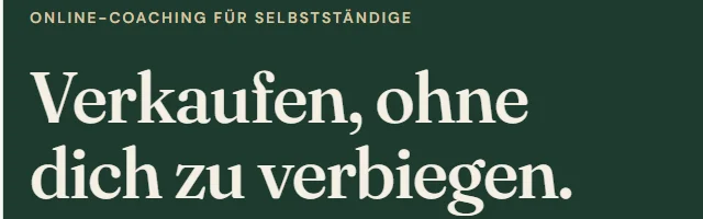 Überschrift der Landingpage vor dem Kommentar, groß und in hellem Weiß