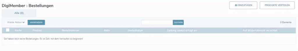 bestellungen einsehen