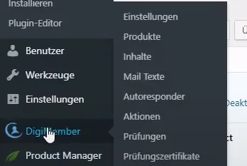 digimember einstellungen