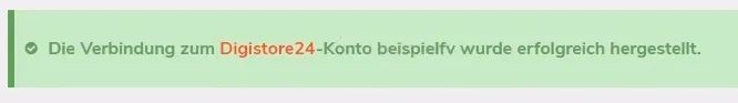 erfolgreich verbunden