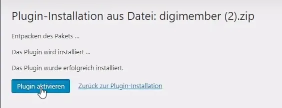 plugin aktivieren