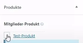 produkt zuordnen