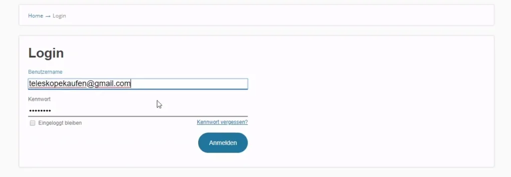 test login