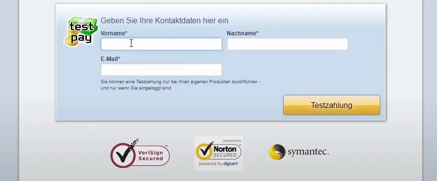 testzahlung