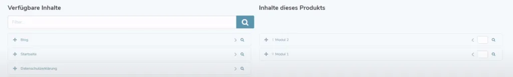 verfügbare inhalte