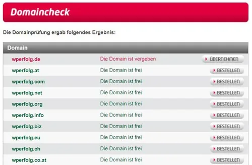 URL prüfen und Domain reservieren bei all-inkl