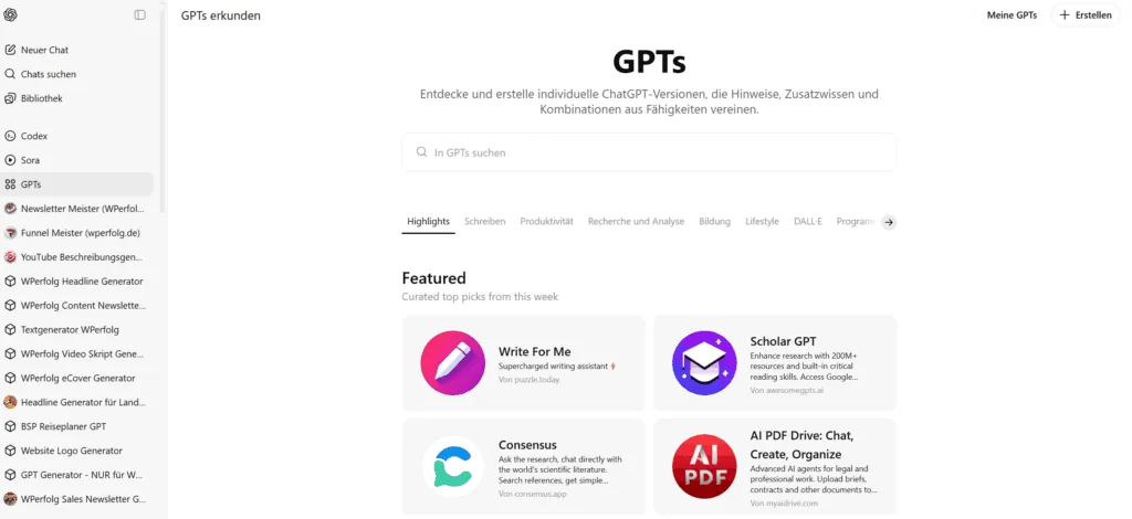 chatgpt gpt store