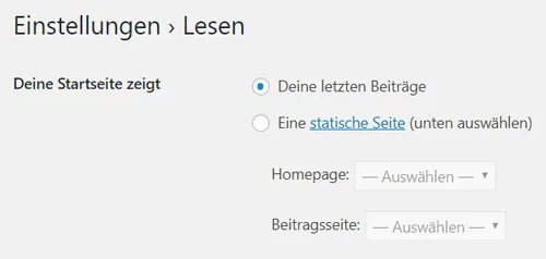 WordPress einfuehrung