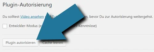 wordpress google analytics plugin (deutsch) autorisieren