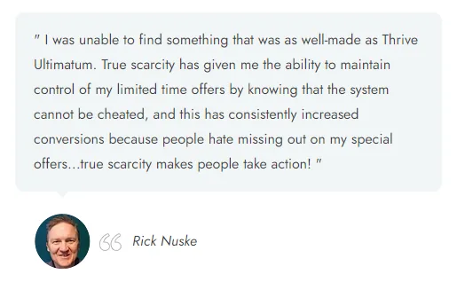 thrive themes testimonial rick nuske