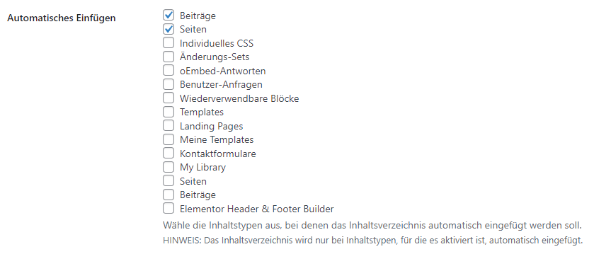 easy automatisches einfügen