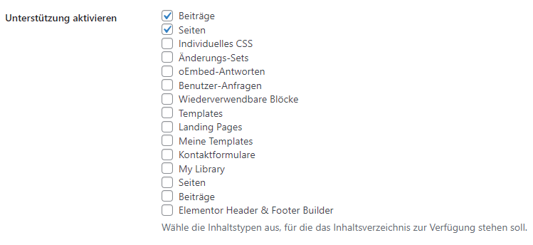 easy unterstützung aktivieren