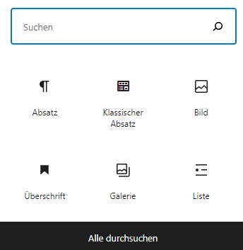 tiny klassischer absatz