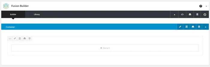 avada fusion builder in aktion
