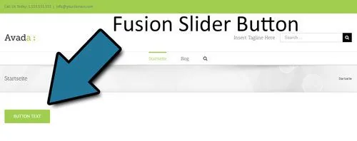 avada seite mit button