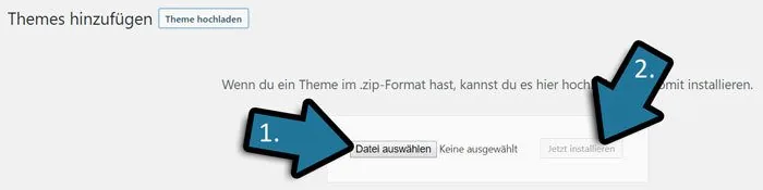 avada wordpress theme hochladen