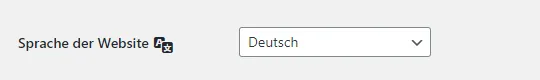 sprache ändern