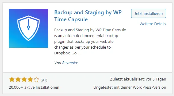 wp time capsule