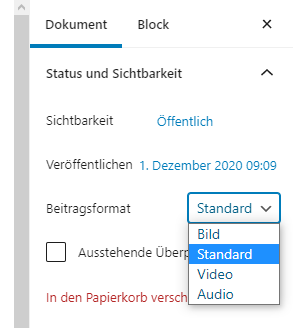 wordpress-beitrag-beitragsformat