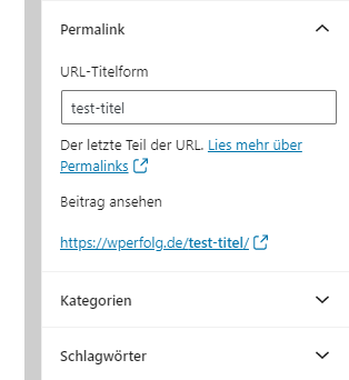 wordpress-beitrag-permalink-gutenberg