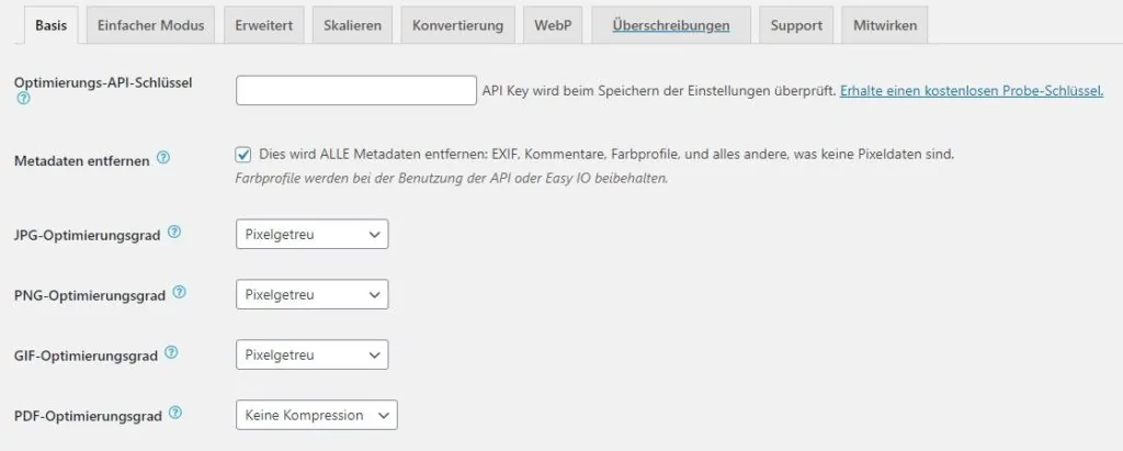 ewww-image-optimizer-plugin-einstellung