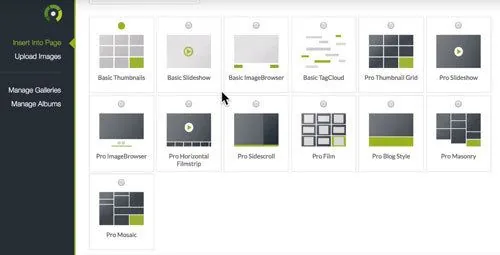 Galerie Layouts nextgen gallery
