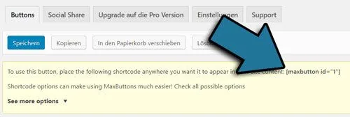 button einfügen in wordpress