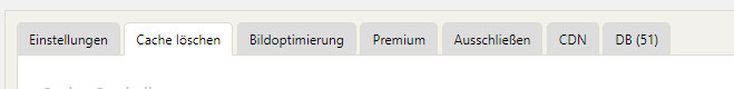 wp fastest cache menü