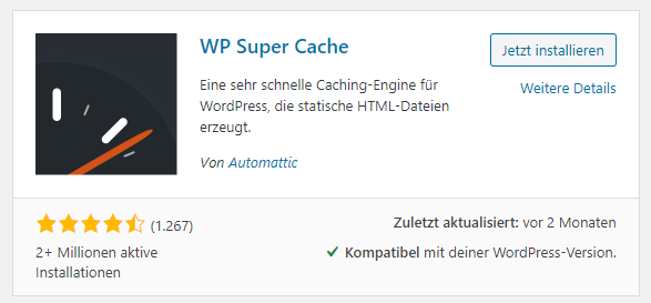 wp super cache