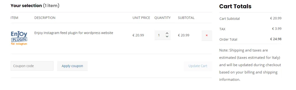 enjoy social feed preise
