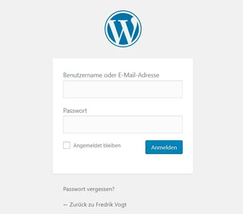 wordpress mit Domain verbinden und einloggen