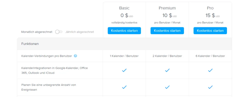 calendly price