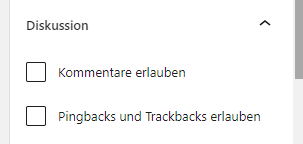 WordPress Kommentare bei einzelnen Seiten & Beiträgen deaktivieren