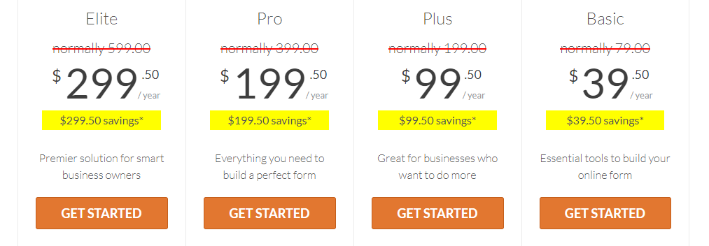 wpforms preise