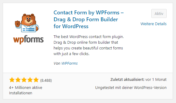 wp plugin wpforms
