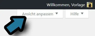 navigation ansicht anpassen