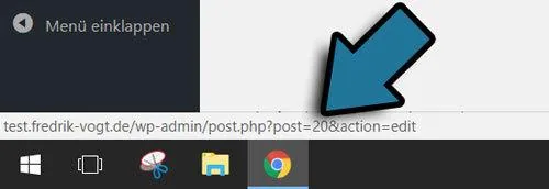 wordpress page id herausfinden