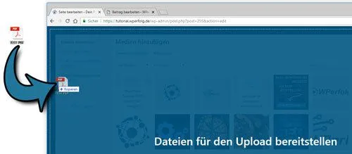 PDF hochladen per Drag and Drop
