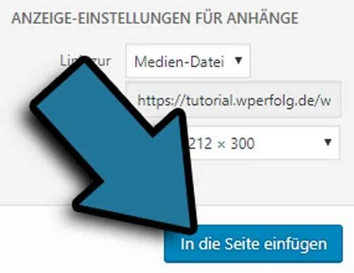 wordpress pdf einfuegen button