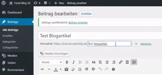wordpress-permalink-aendern-classic editor