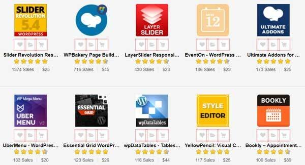 codecanyon plugin top sellers