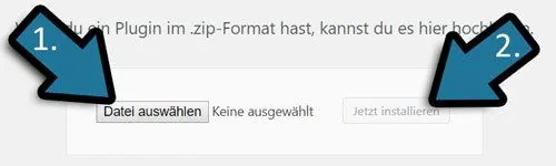 manuelle installation einer erweiterung