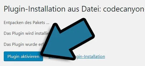 wordpress plugin aktivieren