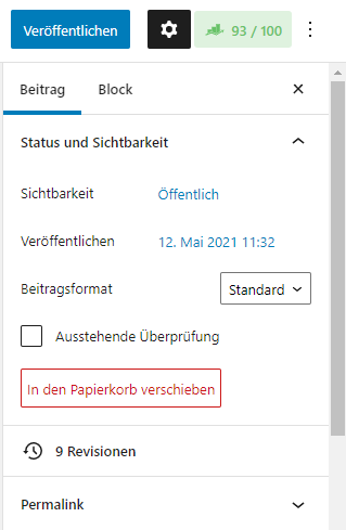 wordpress revisionen revisionsfunktion