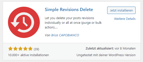 simple revisions delete