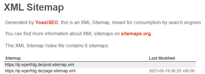 xml sitemap yoast seo